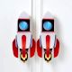 Handcrafted Acacia Wood Rocket Cupboard Handles Set